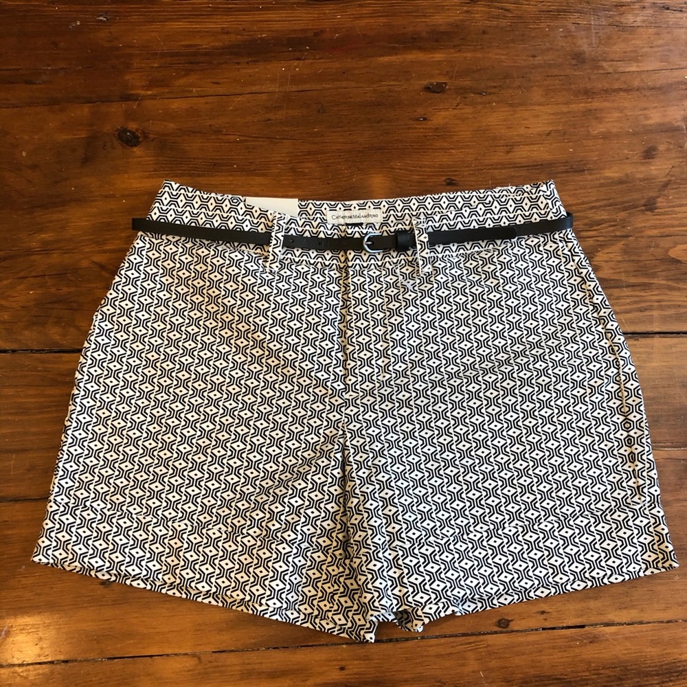 Catherine Malandrino shorts w/belt